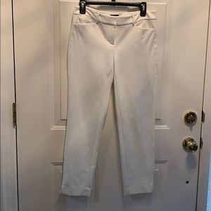 WHBM White Slim Ankle Pants pants, size 2